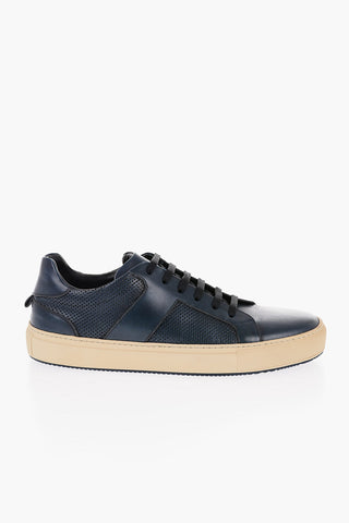 ID Sneakers Basse in Pelle a Tinta Unita