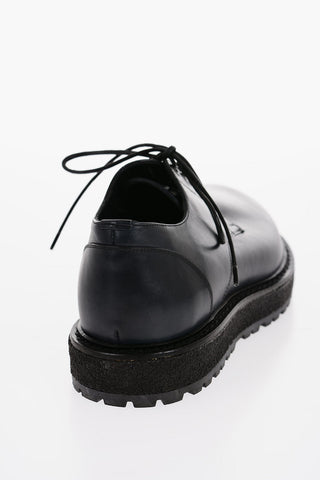 Leather Derby Shoes with Rubber sole