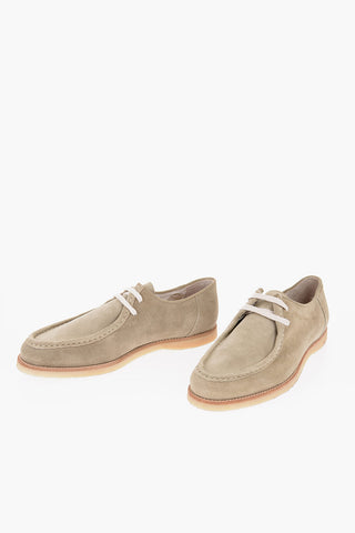 Suede Lace-Up Shoes