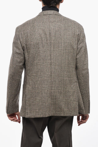 Blazer in Lana Vergine a Quadri Districk