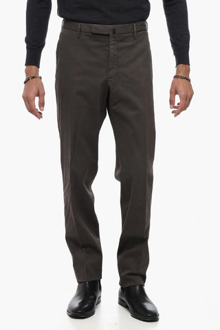 SLOWEAR regular Waist Twill Cotton Blend Pants