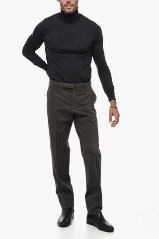 SLOWEAR regular Waist Twill Cotton Blend Pants
