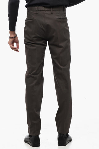 SLOWEAR regular Waist Twill Cotton Blend Pants