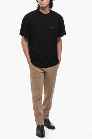 Cotton Crew-Neck T-shirt with Back Print