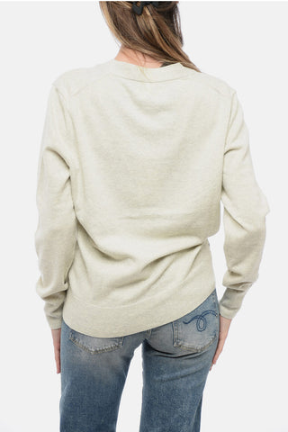 ETOILE Cotton Blend KARIN Cardigan with Jacquard Logo