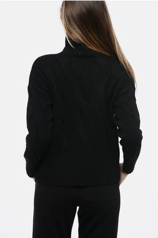 STUDIO Turtleneck ELGAR Aran Cashmere Blend Sweater