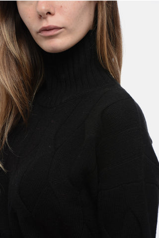 STUDIO Turtleneck ELGAR Aran Cashmere Blend Sweater
