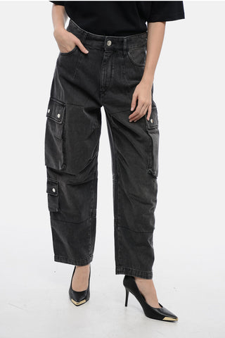 Cropped Fit ELORE Cargo Denims