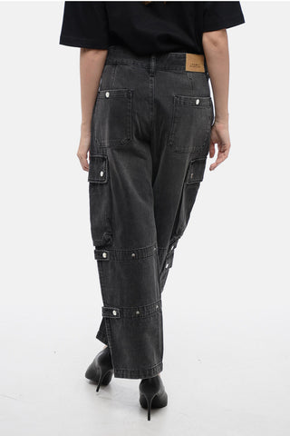 Cropped Fit ELORE Cargo Denims