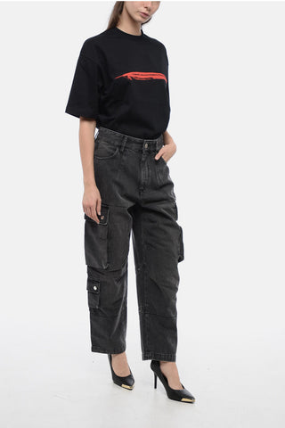 Cropped Fit ELORE Cargo Denims
