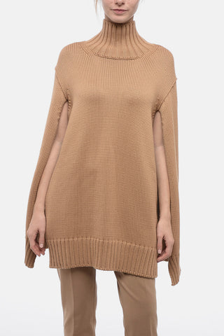Cape Designed Turtleneck Wool Sweater