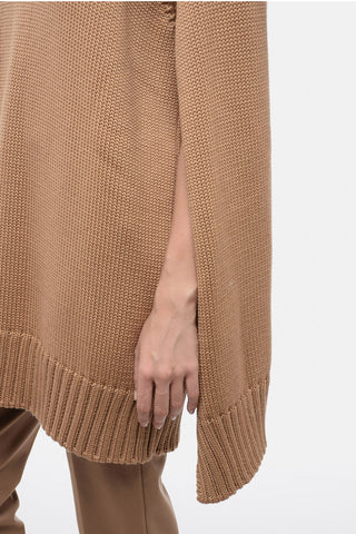 Cape Designed Turtleneck Wool Sweater