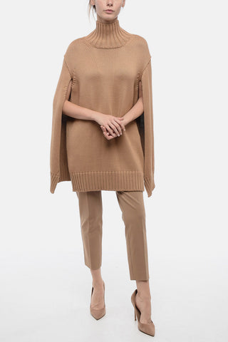 Cape Designed Turtleneck Wool Sweater