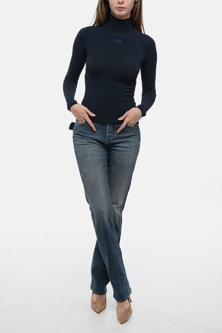 Top Mock Neck in Tessuto Tecnico