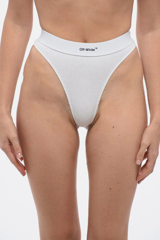 PERMANENT Set of 2 Stretch Cotton Ribbed Thongs