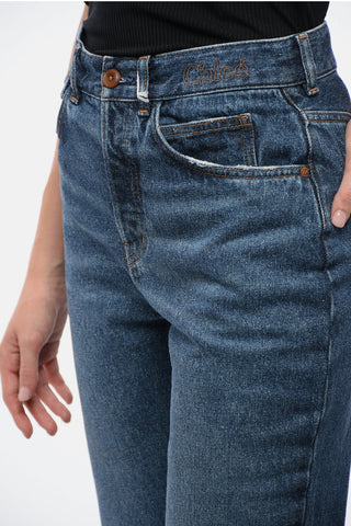 Flared-Fit-Jeans aus Baumwolle 32 cm