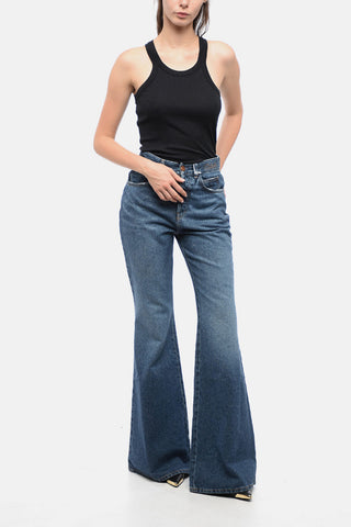 Flared-Fit-Jeans aus Baumwolle 32 cm