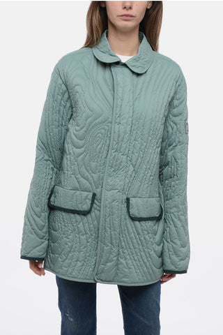 GENIUS Quilted Down-Jacket with Contrasting Trims