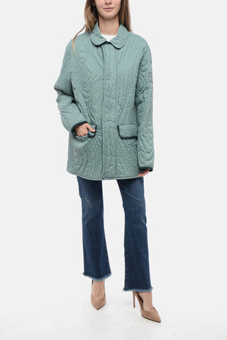 GENIUS Quilted Down-Jacket with Contrasting Trims