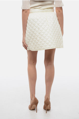 Quilted Skirt with Buckle Fastening