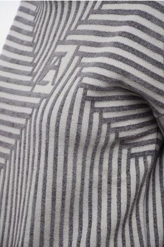 EMPORIO ICON Turtleneck Jacquard Wool Blend Sweater