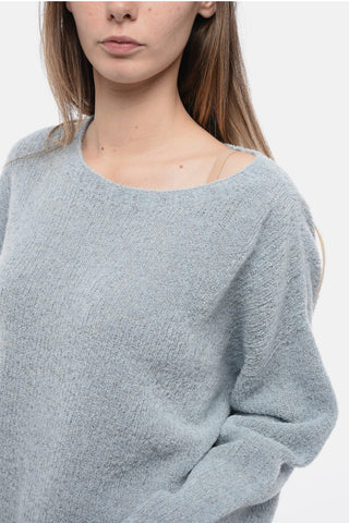 Crew Neck Virgin Wool Blend Sweater