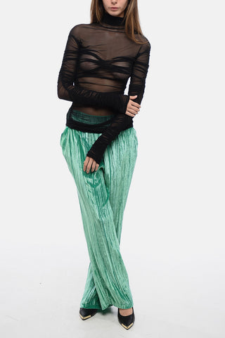 Mesh Top with Drapped Detailing
