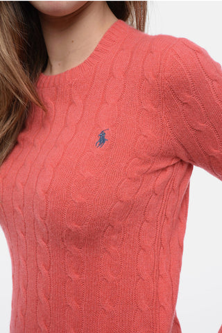 Maglia Girocollo in Misto Cashmere Aran
