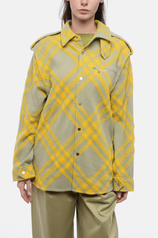 Alpaca Blend Tartan Overshirt