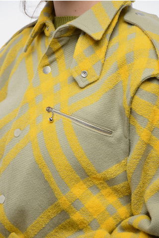 Alpaca Blend Tartan Overshirt