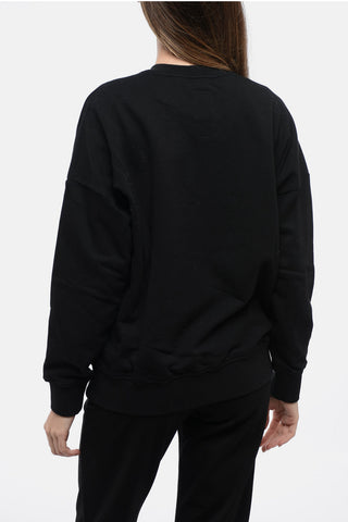 CHAMPION X RICK OWENS Crew Neck Sweatshirt with Embroidered Logo