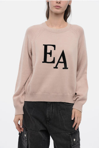 EMPORIO ICON Maglia Girocollo con Logo Floccato