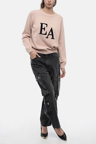 EMPORIO ICON Maglia Girocollo con Logo Floccato