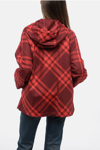 Checked Gabardine Jacket with Coulisse