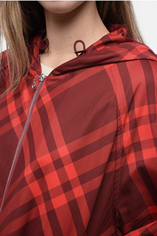 Checked Gabardine Jacket with Coulisse
