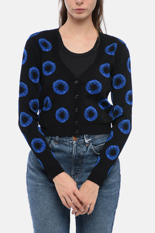 Viscose Blend EYE Crop Cardigan