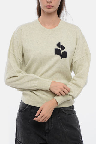 ETOILE Crew Neck MARISANS Sweater with Jacquard Logo