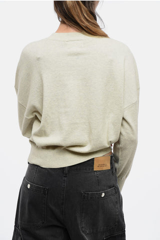 ETOILE Crew Neck MARISANS Sweater with Jacquard Logo