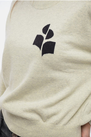 ETOILE Crew Neck MARISANS Sweater with Jacquard Logo
