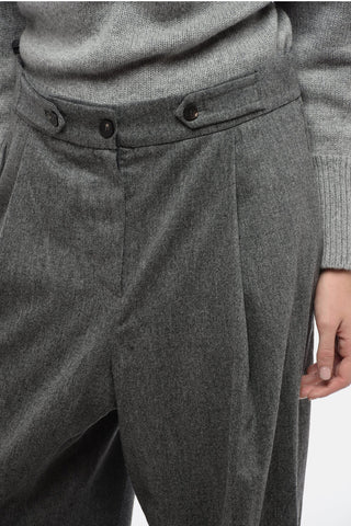 EMPORIO High-waisted Virgin Wool Blend Palazzo Pants