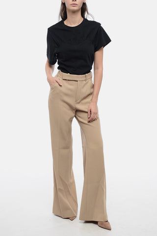 Virgin Wool Flared Fit Chinos Pants