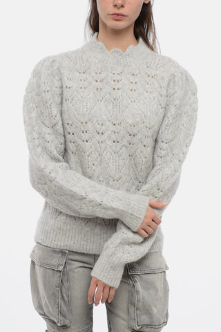ETOILE Alpaca Blend GALINI Sweater with Balloon Sleeves
