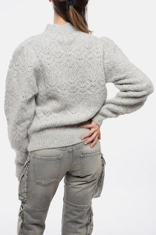 ETOILE Alpaca Blend GALINI Sweater with Balloon Sleeves