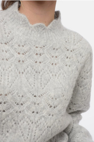 ETOILE Alpaca Blend GALINI Sweater with Balloon Sleeves