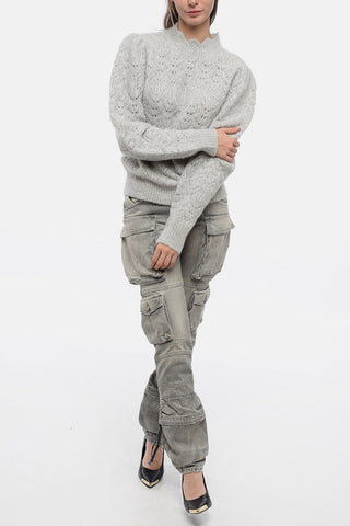 ETOILE Alpaca Blend GALINI Sweater with Balloon Sleeves