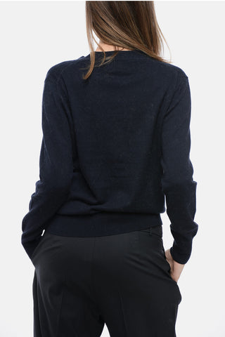 ETOILE Cotton Blend KARIN Cardigan with Jacquard Logo