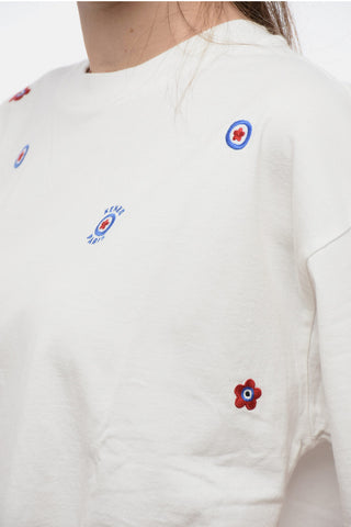 Embroidered ALLOVER Oversized T-Shirt