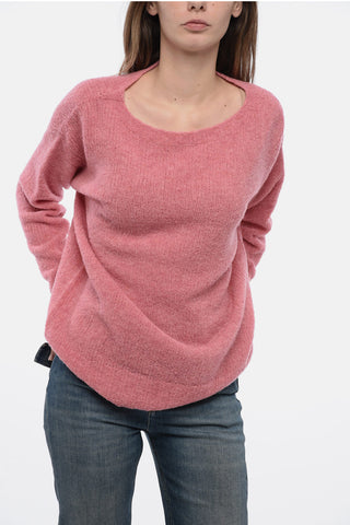 Crew Neck Virgin Wool Blend Sweater