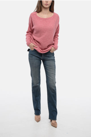 Crew Neck Virgin Wool Blend Sweater