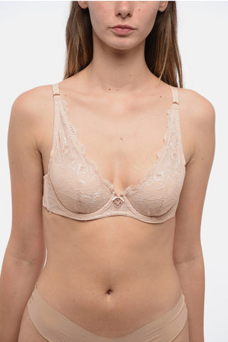 EMPORIO Underwire Lace Bra with Golden Logo